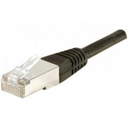Cordon RJ45 10m CAT6 FTP noir