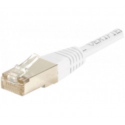 Cordon RJ45 50m CAT6 FTP blanc
