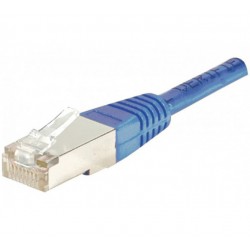 Cordon RJ45 0.5m CAT6 FTP bleu